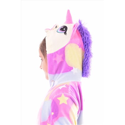 Пижама детская Кигуруми Единорог 7-268 (розовый)
